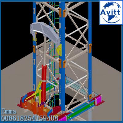 QTZ40 4 Ton Load Internal Climbing Tower Crane Flat Top Topless Type