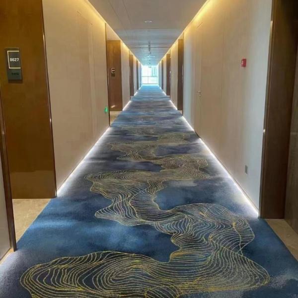 Commercial Flooring Fire Proof Carpet Rectangle Shape and Nylon Wall to Wall Carpet