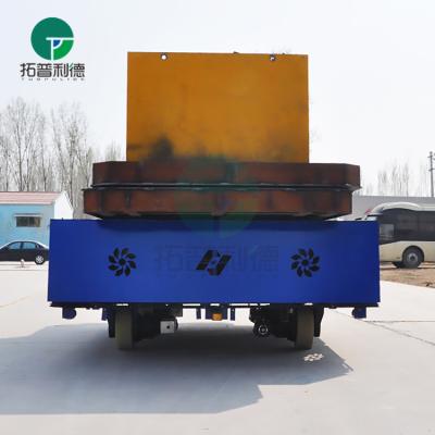 Workshop handling equipment has rail battery transfer cart for molds