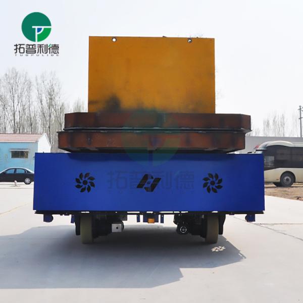 Workshop handling equipment has rail battery transfer cart for molds
