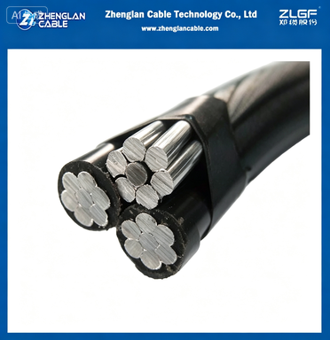 0.6/1kV AAC/XLPE+AAC/XLPE+AAAC 2X2+2AWG Triplex Overhead Service Drop Cable