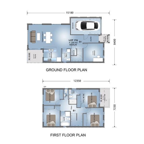 Energy Saving Affordable Prefab House Steel Structure Villa Modern Two-stories Building