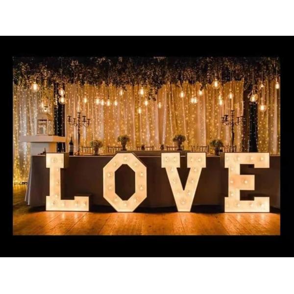 Free Standing 4 Foot Love Marquee Sign Letters Waterproof IP67