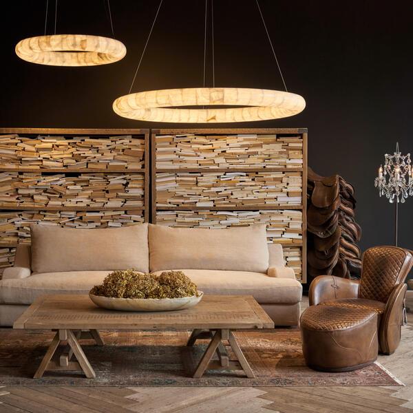 Frozen Curve Pendant Alabaster Marble Ceiling Chandelier For Sophisticated Indoor Decor
