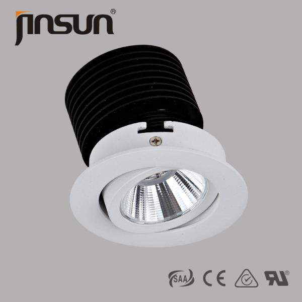 DALI dimmable 180 degree rotation of LED COB downlight warranty 3years for home and abroad