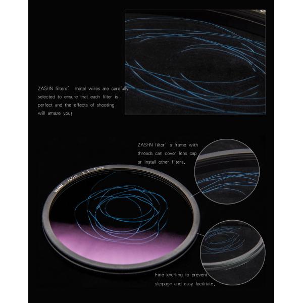 AGC Optical Glass ZASHN Filter Camera Photography Filters With Adjustable Size