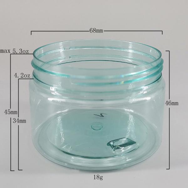 Pots 120ml cosmétiques faits sur commande en plastique de l'ANIMAL FAMILIER 48mm