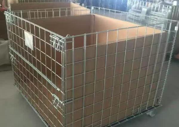 Anti Corrosion Steel Wire Stackable Storage Cage 500-2000kg Capacity