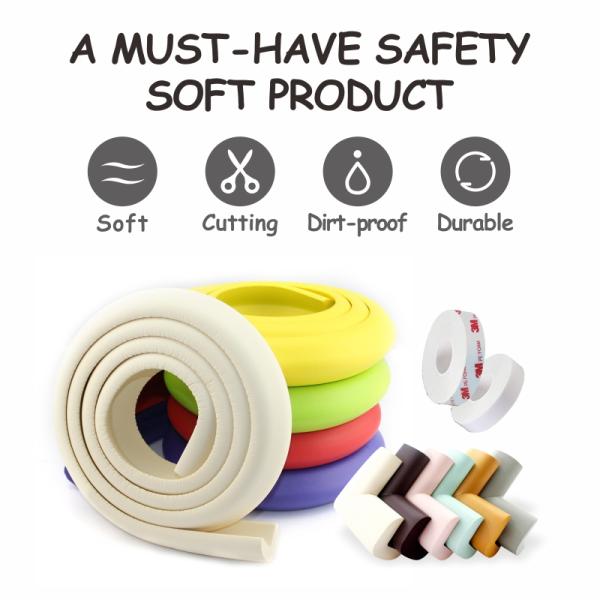 With Smooth Surface Nontoxic Table Edge Protection Strip For Baby Activity Protection