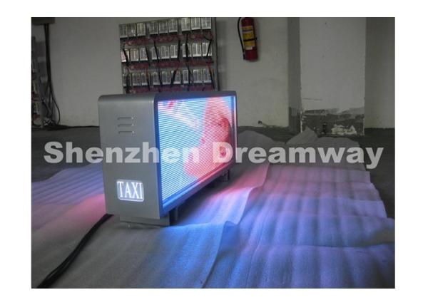 Aluminum Taxi Top LED Display P6 Advertising 3G Industrial Grade Router