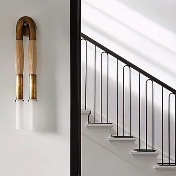 Copper Decor LED  Bedroom Corridor Hotel Living Dining Room Horsehair Sconce Wall Lamp  (WH-VR-148)
