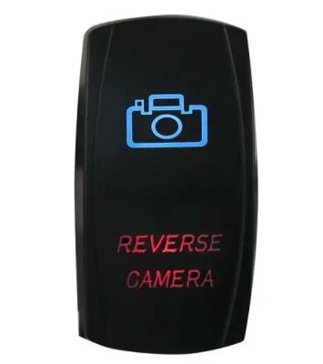 Automotive IP67 12 Volt Mini Rocker Switch Blue Led 5 Pin Driving Lights