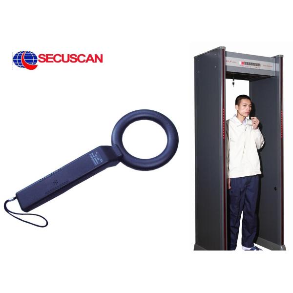 Black 41 ( L ) X 8.5 ( W )  X 4.5 ( H ) cm Cheap Handheld Metal Detector Body Scanner sales for Correctional Facilities