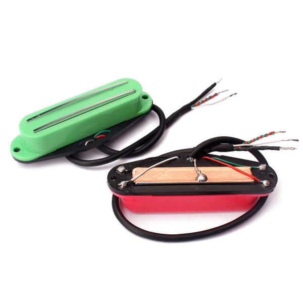 SSS Ceramic Magnet Mini Guitar Pickup Hot Rail Chrome Dual Rail High Output