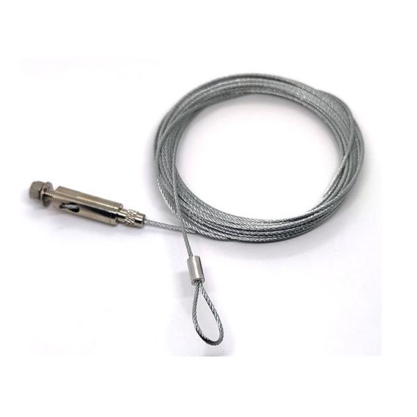 Cable Gripper And Stainless Steel Punch-Free Wire Rope Suspension Kit For Panel 60x60