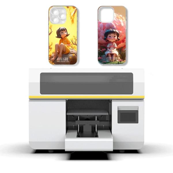 Плоская УФ-принтер с одноканальной 8-канальной печатной головкой в размерах А3