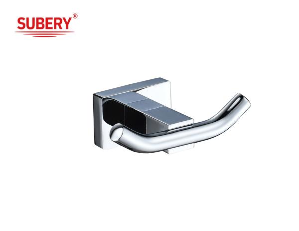 Stainless Steel Wall Mount Shower Robe Towel Coat Holder Bathroom Hanger Hook