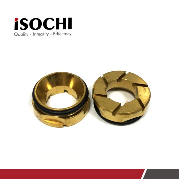 Golden Steel Pressure Foot Disk Insert , PCB Machine Parts For Pressure Foot
