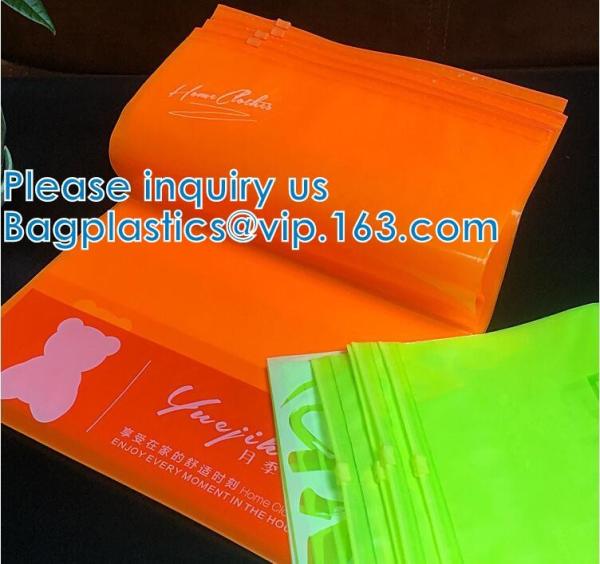 Zipper Top Apparel Bags, Clothing, Shoes, Underwear, Garment. Bikini Swimwear Packing Bag. EVA Slide Bags