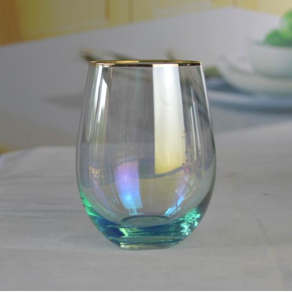 Golden Rim Crystal Wine