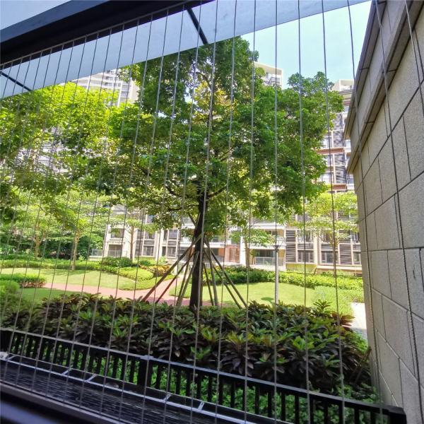 Easy To Clean Window Invisible Grille Featuring Nylon Steel Wire Rope Ideal for Indoor Outdoor Safety and Security Needs