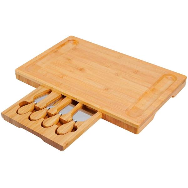 Большая наградная бамбуковая сырная доска для мяса вина мясной закуски