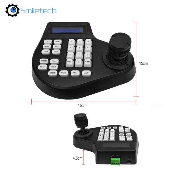 3D Axis joystick keyboard AHD TVI CVI analog speed dome PTZ Controller RS485 Pelco-D/P display for surveillance camera