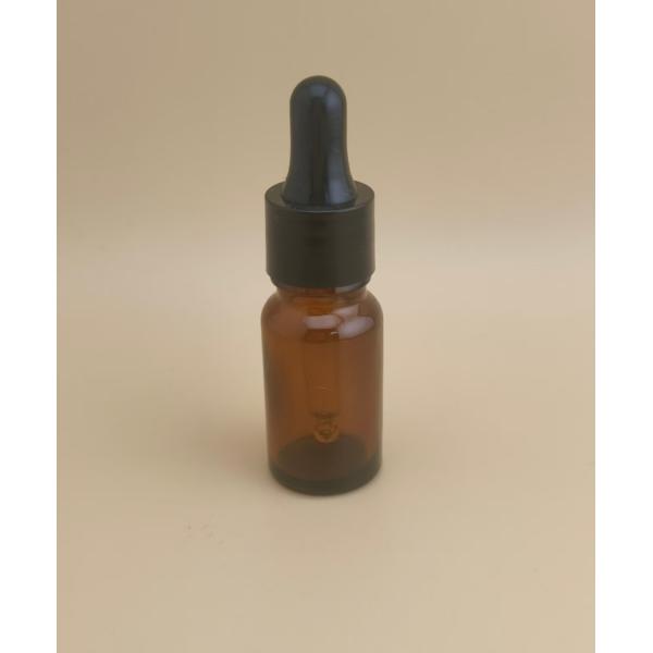 Delicate Design Mini Clear Brown Smooth Round Dropper Bottle for Skincare