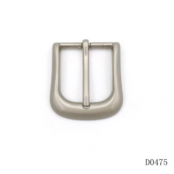 Curved Pin Belt Buckle Matte Silver Rectangular Belt Buckle For Belts And Bags