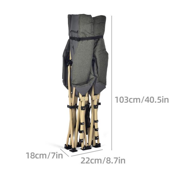 Outdoor Portable Folding Recliner Collapsible Chaise Lounge for Outdoor Activities