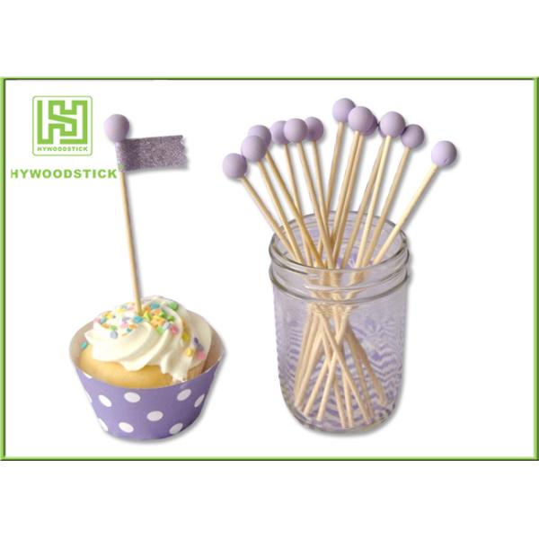 Natural Color Birch Wooden Lollipop Sticks For Candy Floss Well Polished
