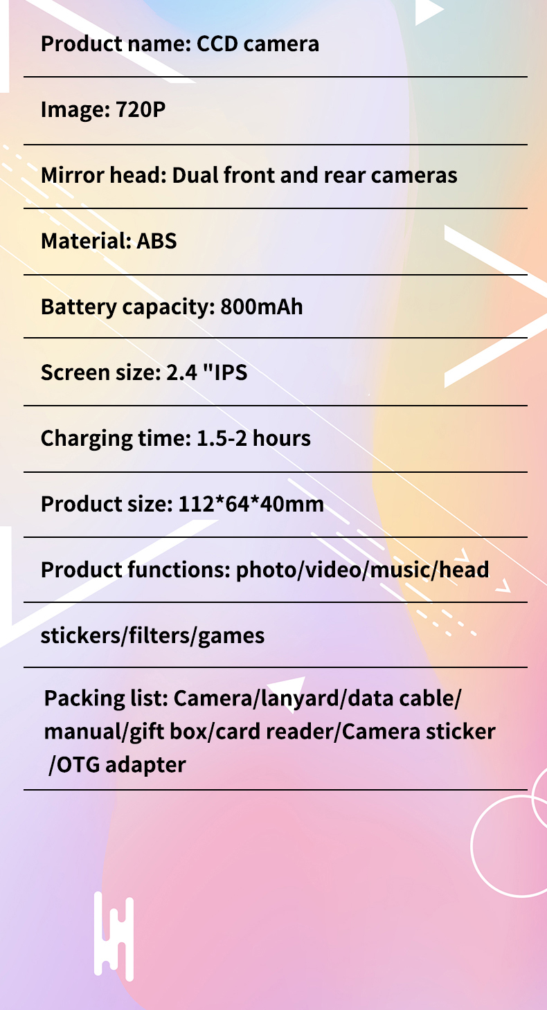 DLC 4K Ultra HD Flip Screen CCD Camera with 7.1x-16x Optical Zoom & 2.4