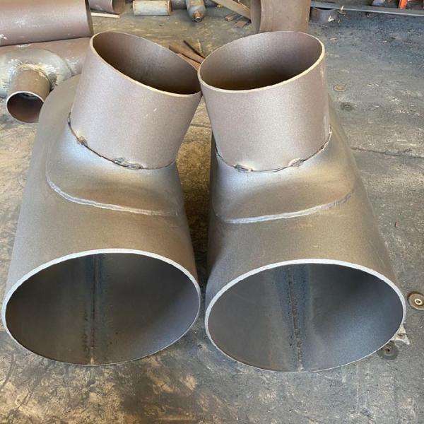 Large Diameter Weldable Steel Pipe Fittings  Customized Butt Weld Tee