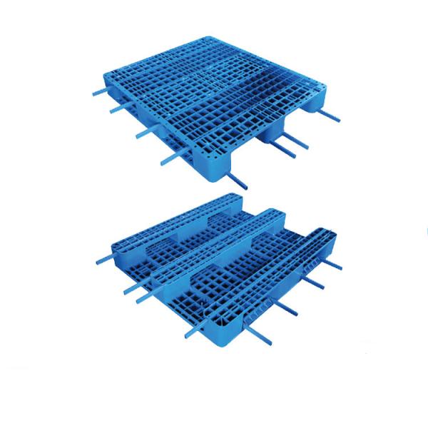 Pálete plástica Nestable 1200*1000*150mm das páletes azuis do HDPE do Euro