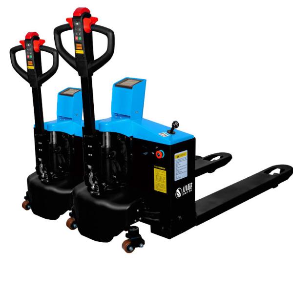 CE Certified Hydraulic Li Ion Pallet Truck With Weighing Scale 750W Drive Motor