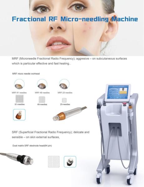 2018 high quality CE approved acne treatment skin rejuvenation machine RF micro needle