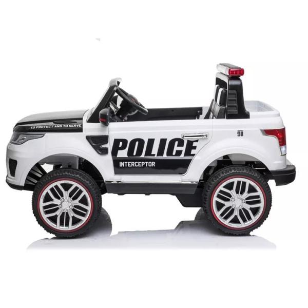 Черная езда на детском электрическом полицейском внедорожнике с пультом дистанционного управления игрушка для больших детей