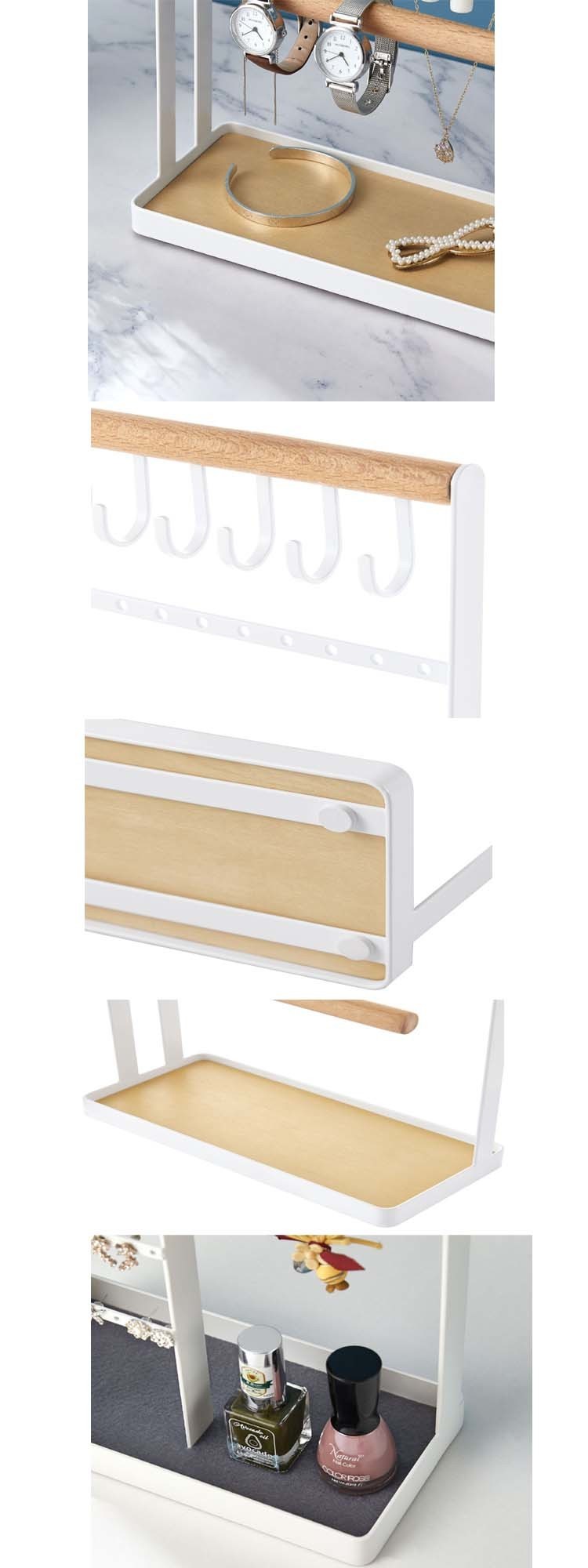 Exhibition Metal Earring Display Rack for Customized Wooden Ornaments and Watch Stands