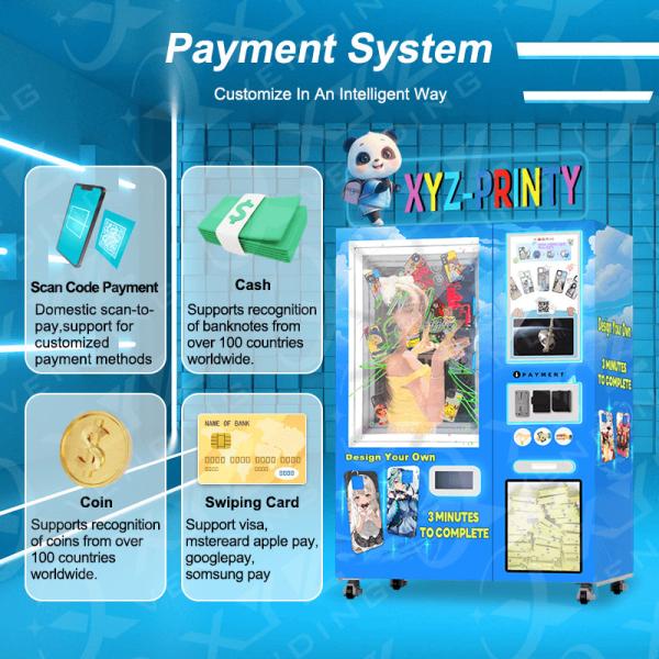 Guangzhou Customised Commercial Self Service Full Automatic UV Printing Mobile Phone Case Vending Machine