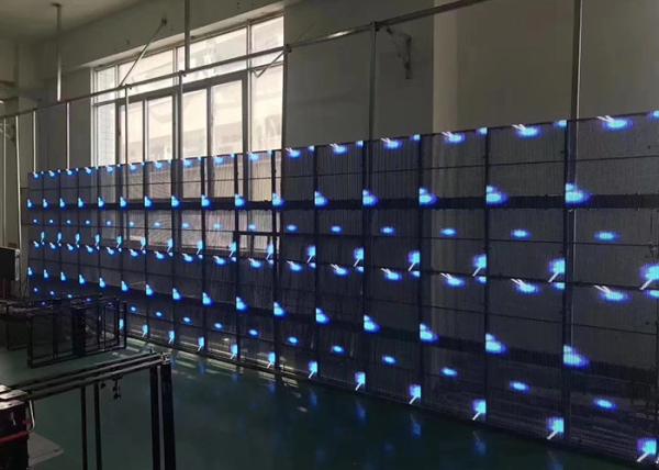 P6.25mm Outdoor Transparent LED Display Iron Cabinet High Brightness