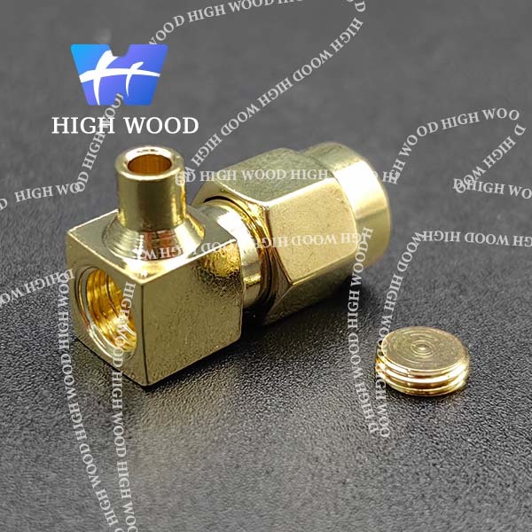 SMA Series RF Coaxial Connector,SMA-JWB-2， Right Angle Male Connector