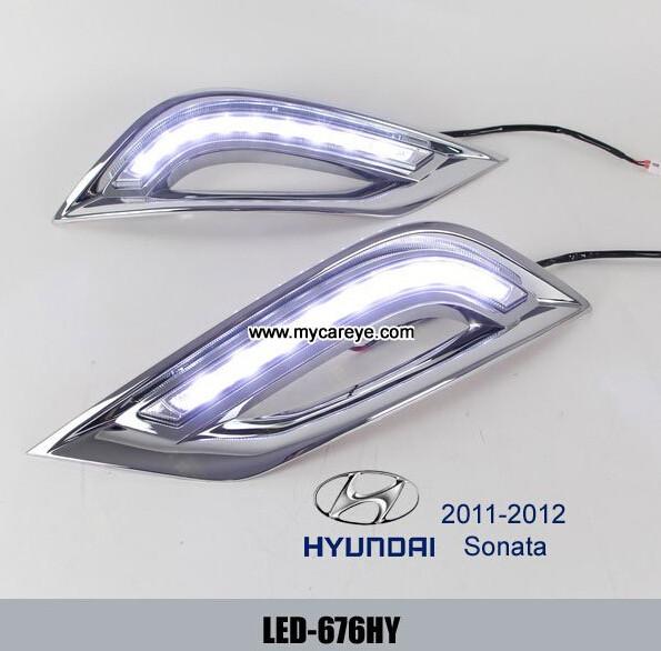 Hyundai Sonata DRL LED Daytime Running Light Car driving daylight