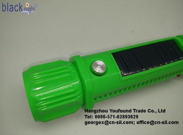 BN-417S Solar Power Hot Selling LED Torchlight Outdoor Indoor Rechargeable Flashlight