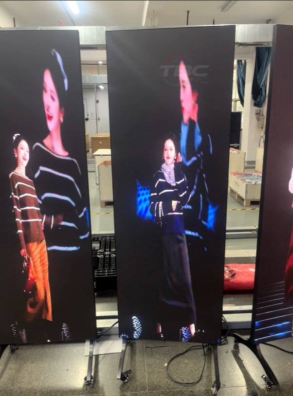 Indoor P1.25 GOB LED Poster with 3-Zone Split Screen and Unlimited Multi-Panel Splicing Video Wall