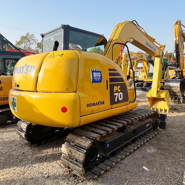 2022 Importé à basse heure utilisée Komatsu Pc70-8 Crawler Mini Excavator