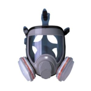 TPE Grey Full Face Respirator with Large Window Bayonet Connection CE Certified