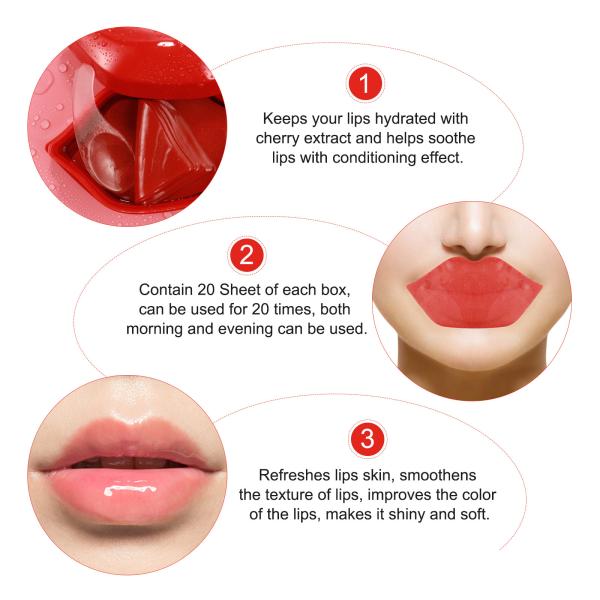 Sleeping Hydrogel Collagen Lip Mask Natural Crystal Hydrating