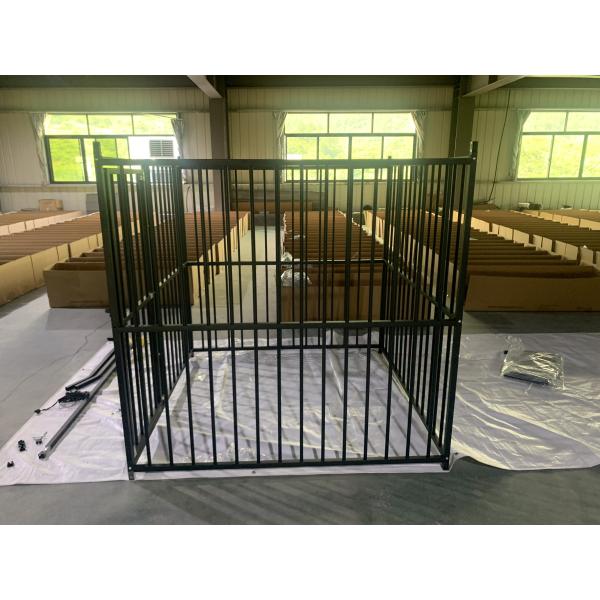 Outdoor Dog Kennel Heavy Duty Metal Frame Fence Dog Cage Outside Pen Playpen Dog Run House Without Roof