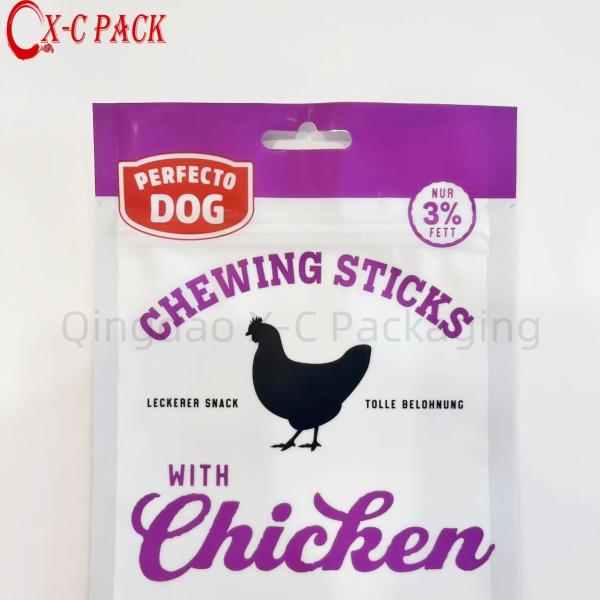 250g Custom Printed Pet Food Packaging Bag Factory Wholesale Price Recyclable Eight-Side Sealing Dog Food Packaging Bag