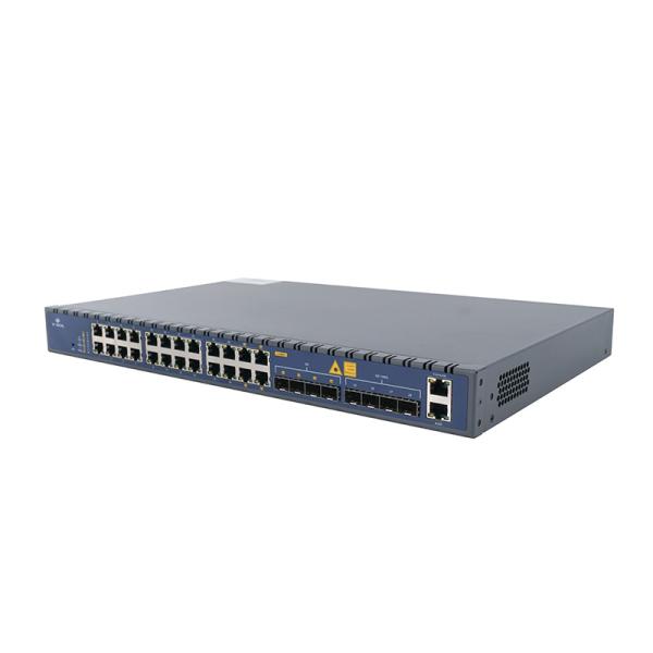 Uplink 1GE/10GE RJ45/SFP completo do interruptor de rede dos portos do gigabit 24 combinado